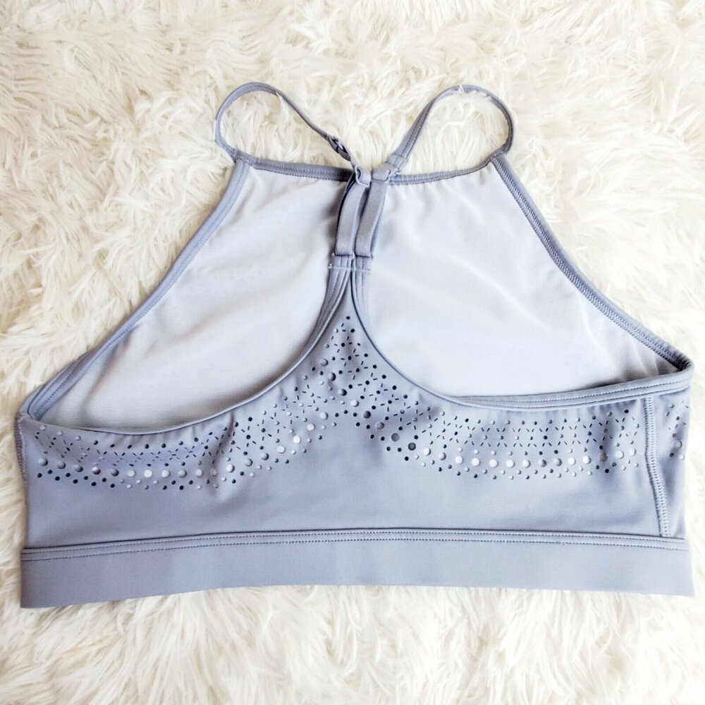 Women’s Victoria Sport Cutout Lined Halter Style Steel Gray Sz S NWOT - Picture 4 of 5
